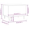 vidaXL Mesa de centro madera contrachapada negro 60x44,5x45 cm