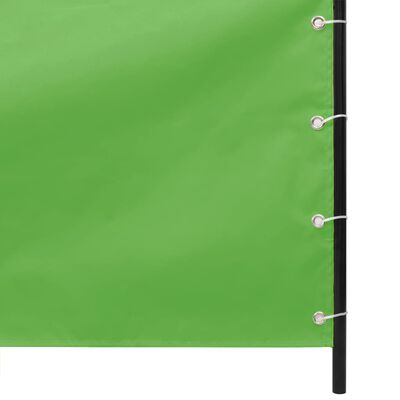 vidaXL Toldo pantalla para balcón tela oxford verde claro 80x240 cm