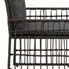 vidaXL Juego de muebles de exterior 4 pcs Negro y Gris oscuro