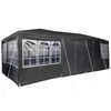 vidaXL Carpa de Fiesta Antracita y Blanco 800 x 400 x 266 cm