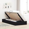 vidaXL Cama con almacenamiento Negro 90 x 200 cm Terciopelo
