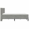 vidaXL Estructura de cama Gris Claro 140 x 200 cm Terciopelo