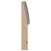 vidaXL Cabecero tapizado Gris Claro 200 cm Madera de pino macizo
