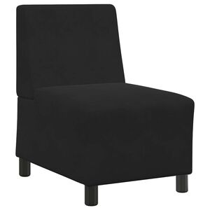 vidaXL | Unidad de Sof&aacute; Modular sin Brazos | Negro 55 x 74 x 82 cm