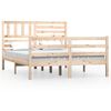 vidaXL Estructura cama doble peque&ntilde;a madera maciza 135x190 cm