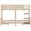 vidaXL Litera de madera maciza de pino 90x200/120x200 cm