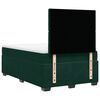 vidaXL Cama box spring con colch&oacute;n terciopelo verde oscuro 120x200 cm