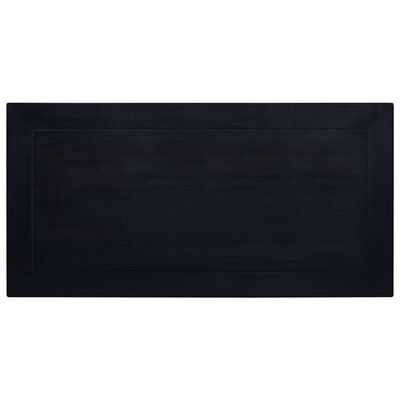 vidaXL Mesa de centro café negro claro madera de caoba 100x50x30 cm