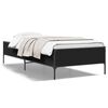 vidaXL Estructura de cama madera ingenier&iacute;a y metal negro 100x200 cm