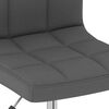 vidaXL Silla de comedor giratoria tela gris oscuro