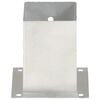vidaXL Anclajes para postes 4 unidades metal galvanizado 101 mm