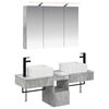 vidaXL Juego de Muebles de Ba&ntilde;o 4 uds. Gris Hormig&oacute;n