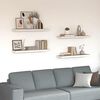 vidaXL Estante flotante pared 4 uds MDF roble y blanco 80x23,5x3,8 cm