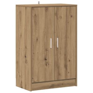 vidaXL Zapatero madera ingenier&iacute;a roble artisan 60x35x92 cm