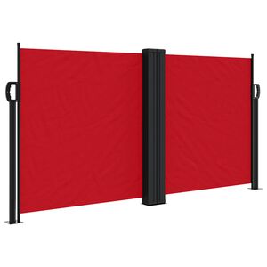 vidaXL Toldo lateral retr&aacute;ctil rojo 120x1000 cm
