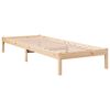 vidaXL Cama extralarga sin colch&oacute;n madera maciza de pino 90x220 cm