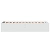 vidaXL Estructura de cama madera de ingenier&iacute;a blanca 75x190 cm