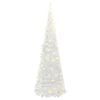 vidaXL &Aacute;rbol de Navidad artificial desplegable 50 LED blanco 120 cm