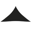 vidaXL Toldo de vela triangular tela Oxford negro 2,5x2,5x3,5 m