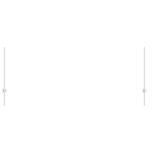 vidaXL Poste de Valla 5 pcs Plateado 100 cm Acero