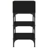 vidaXL Mesita de noche madera de ingenier&iacute;a negro 35x34,5x70 cm