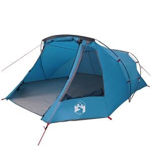 vidaXL Tienda de t&uacute;nel para 3 personas Azul y gris 328 x 228 x 115 cm