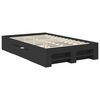 vidaXL Estructura de cama Negro 120 x 200 cm Madera de ingenier&iacute;a