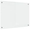 vidaXL Salpicadero de cocina Transparente 80 x 60 cm vidrio templado