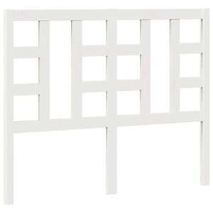 vidaXL Cabecero de cama madera maciza de pino blanco 126x4x100 cm