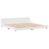 vidaXL Cama sin colch&oacute;n madera maciza de pino blanca 180x200 cm