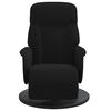 vidaXL Sill&oacute;n reclinable con reposapi&eacute;s terciopelo negro
