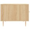 vidaXL Mesa de centro madera contrachapada roble Sonoma 50x50x40 cm