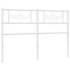 vidaXL Cabecero de repuesto de metal blanco 150 cm