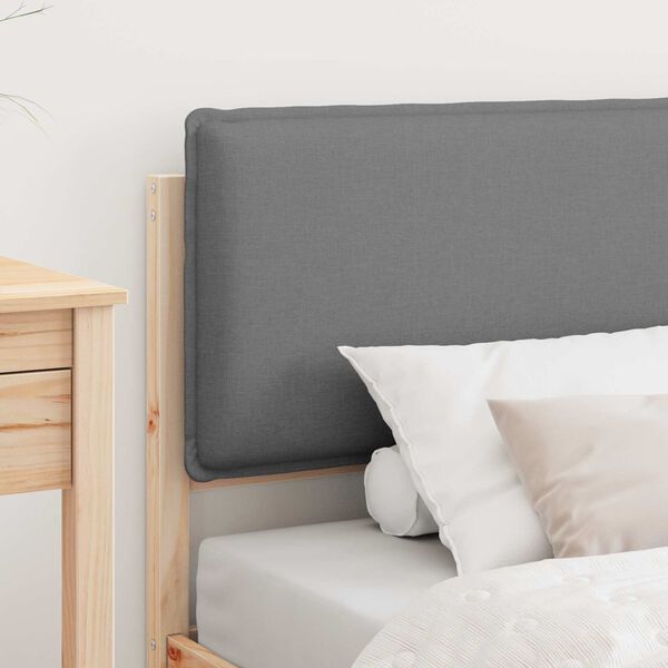 vidaXL Estructura de Cama con Cabecera Tapizada Gris Claro