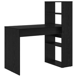 vidaXL Escritorio Roble Negro Madera de ingenier&iacute;a 113 x 54 x 120 cm