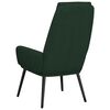 vidaXL Sill&oacute;n de relax de tela verde oscuro