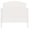 vidaXL Estructura de cama sin colch&oacute;n madera de pino blanca 90x200 cm