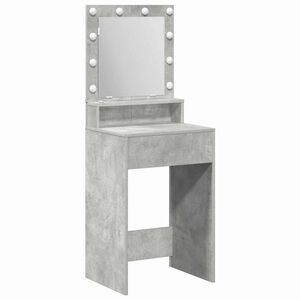vidaXL Mesa Tocador Gris Concreto 50 x 41 x 135 cm