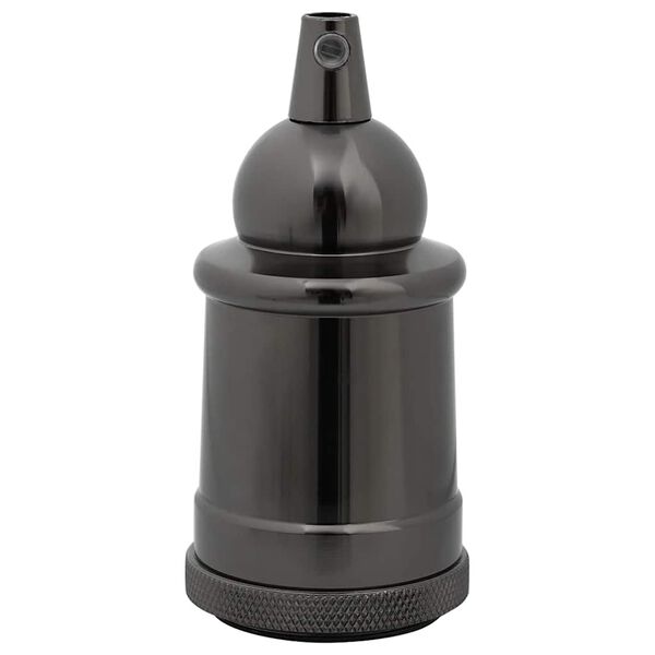 vidaXL Portal&aacute;mparas 2 uds bronce negro brillante E27