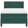 vidaXL Cama tipo Box Spring Verde oscuro 200 x 100 cm Poli&eacute;ster