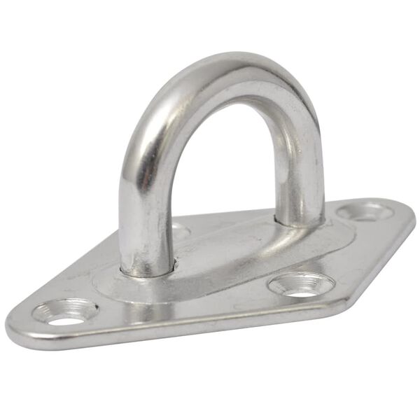 vidaXL Kit de montaje de toldo de vela 5 piezas acero inoxidable