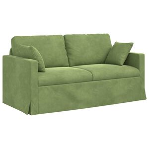 vidaXL Sof&aacute; Verde claro 158 x 78 x 80 cm Terciopelo