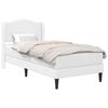 vidaXL Estructura de cama Blanco 80 x 200 cm Cuero sint&eacute;tico