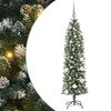 vidaXL &Aacute;rbol Navide&ntilde;o Artificial Delgado Verde y blanco 150 cm