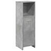 vidaXL Armario de ba&ntilde;o madera contrachapada gris 30x30x95 cm