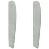 vidaXL Oreja de cabecero Gris Claro 80 x 23 x 6 cm Terciopelo