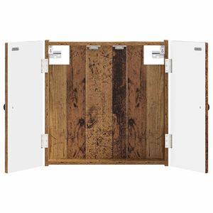 vidaXL Armario para dianas BREDA Madera envejecida