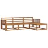 vidaXL Conjunto de sof&aacute;s de exterior 4 uds. Natural
