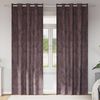 vidaXL Cortinas de Terciopelo 2 pcs Marr&oacute;n 225 x 140 cm Terciopelo