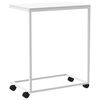 vidaXL Mesa auxiliar con ruedas de contrachapado blanco 55x35x70 cm